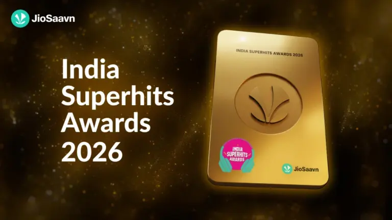 The poster for JioSaavn's event "India Superhits Awards 2026".