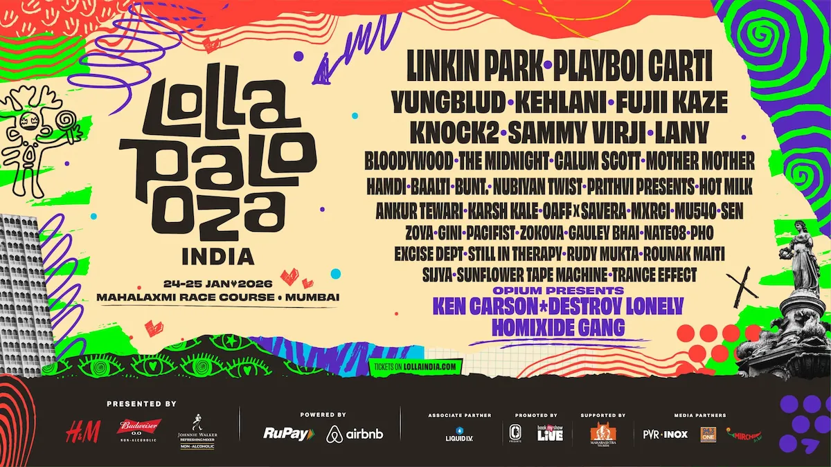 The Poster for Lollapalooza India 2026.