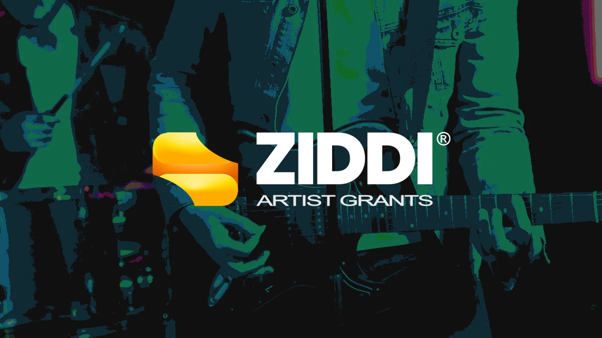 Promotional artwork for Ziddi Artist Grants.