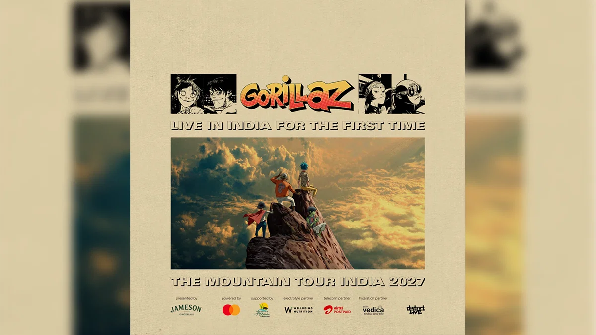 Official poster for the Gorillaz tour in India.