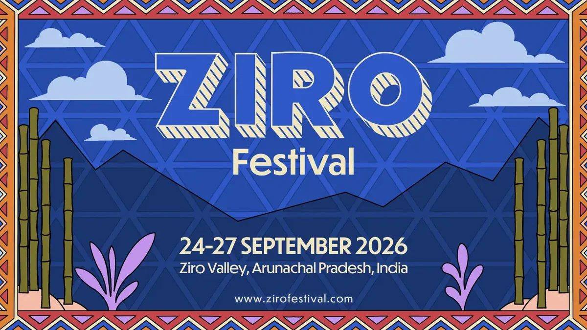 Official poster for the Ziro Festival 2026 in Arunachal Pradesh.